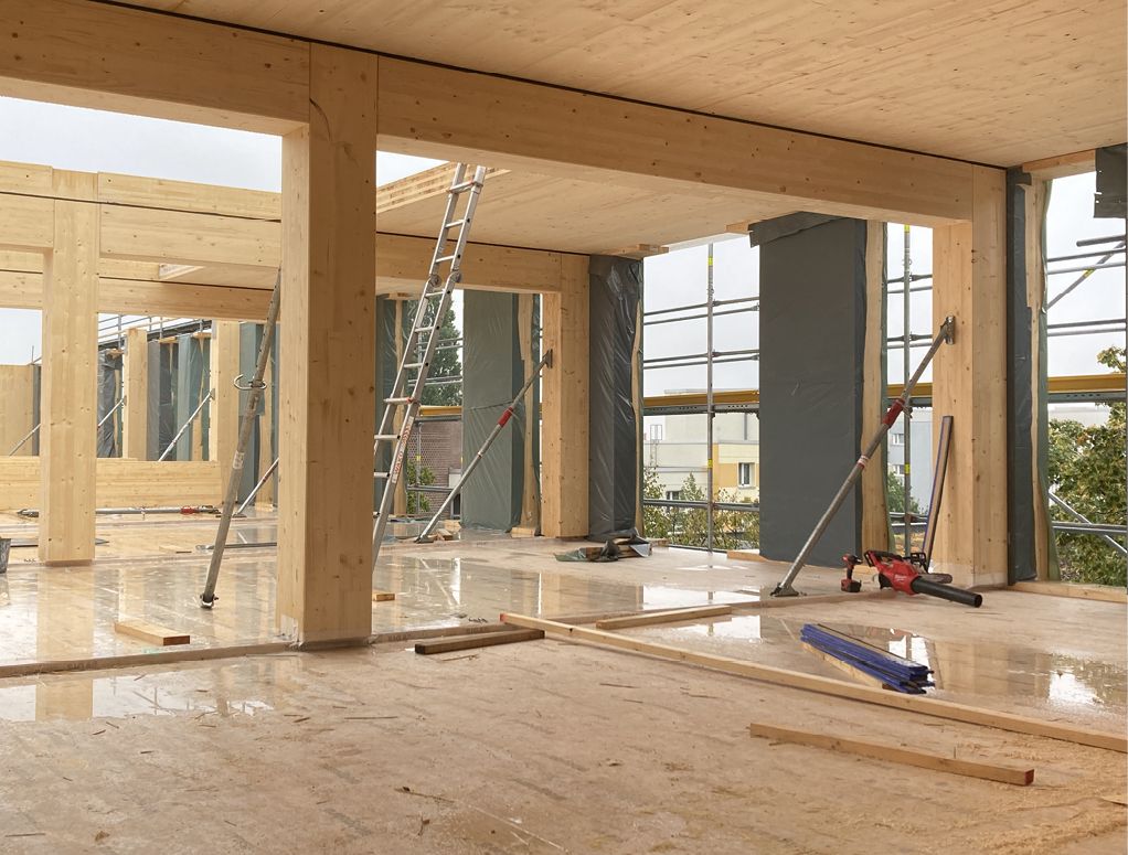 Bild 11 Holzrohbau Quelle: die Zusammenarbeiter/Terhalle