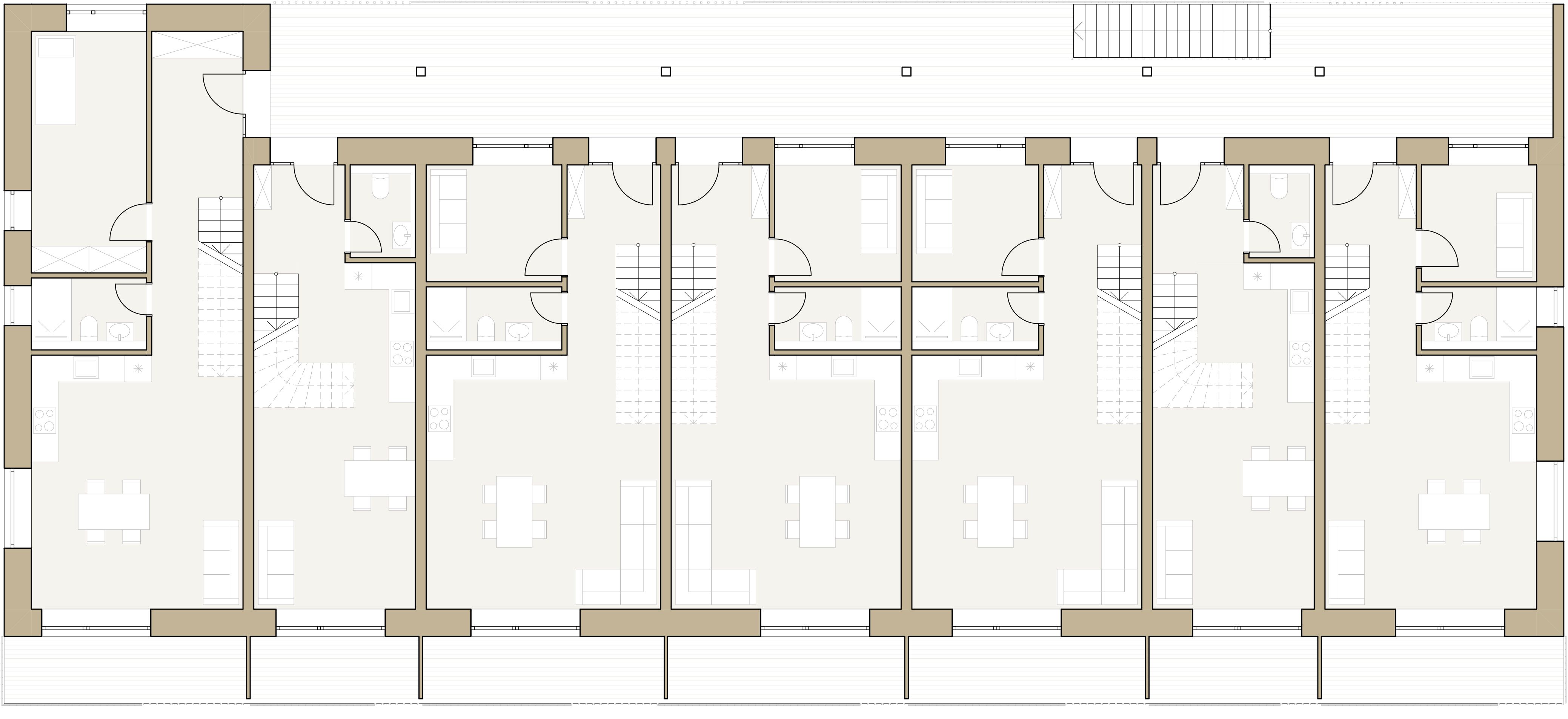 Bild 8 Ansicht und Grundriss Mehrfamilienhaus Quartier Grüner Wohnen in Kirchheim bei München Quelle: Dall’Armi Ingenieure GmbH