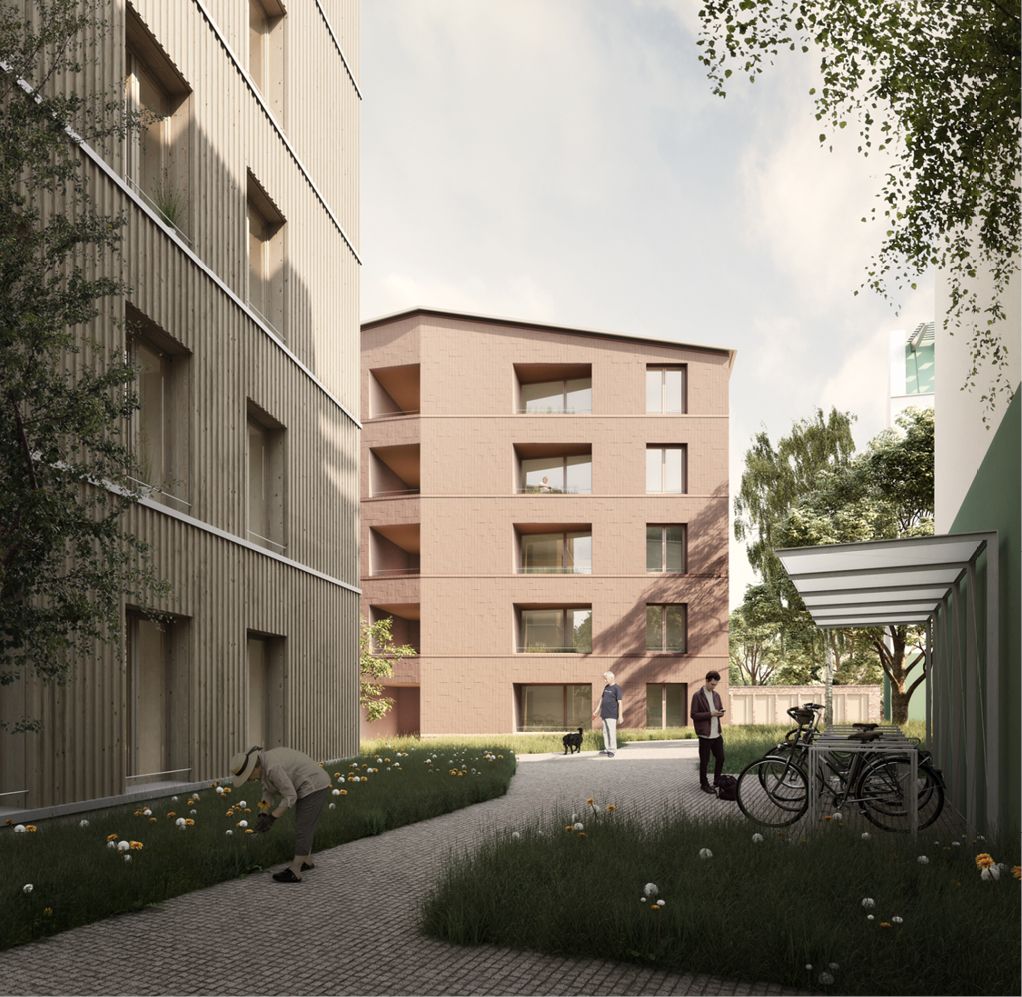 Bild 3 Alt Britz: Blick nach Süden von Alt-Britz, Vorentwurfsstand Quelle: Arge ZRS Architekten GvA mbH und Bruno Fioretti Marquez GmbH