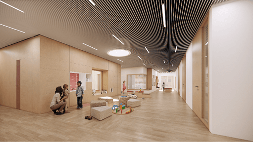 Bild 3 Multifunktionsraum (Quelle: Arge Klammer Zeleny / Kronaus Mitterer Architekten)
