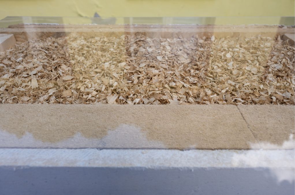 Bild 7 Einblasdämmung der Holzbau Außenwand Quelle: STADT UND LAND/Christian Kruppa