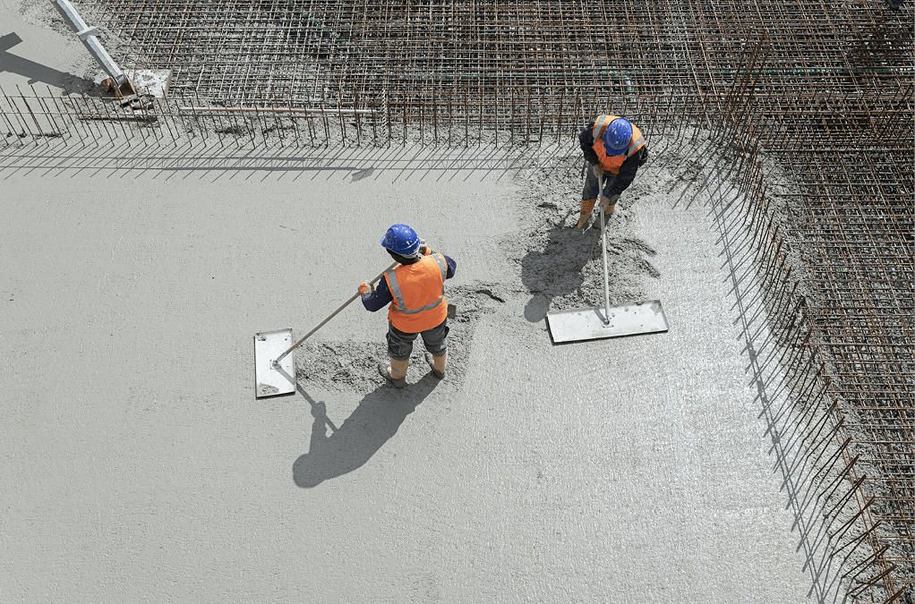 Bild 2 CO2-reduzierter Beton in der Verarbeitung Quelle: Ed. Züblin AG