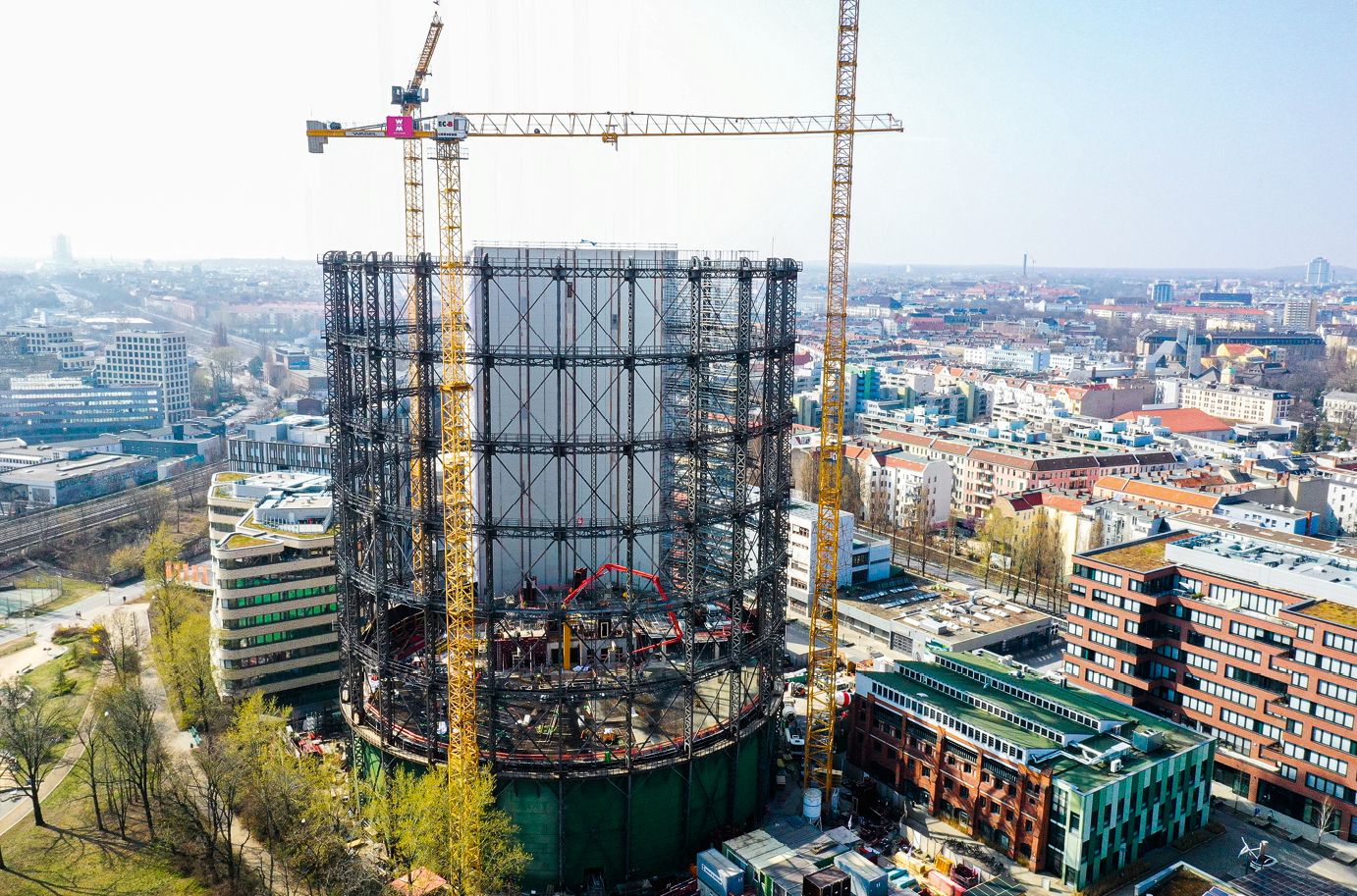 WOLFF & MÜLLER ist mit dem Ausbau des Gasometers auf dem EUREF-Campus in Berlin-Schöneberg beauftragt Quelle: WOLFF & MÜLLER