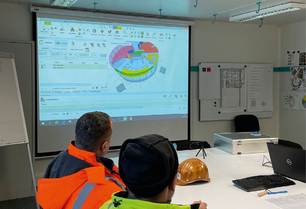Bei Baubesprechungen sind die Visualisierungen mithilfe von Building Information Management (BIM) sehr hilfreich Quelle: WOLFF & MÜLLER