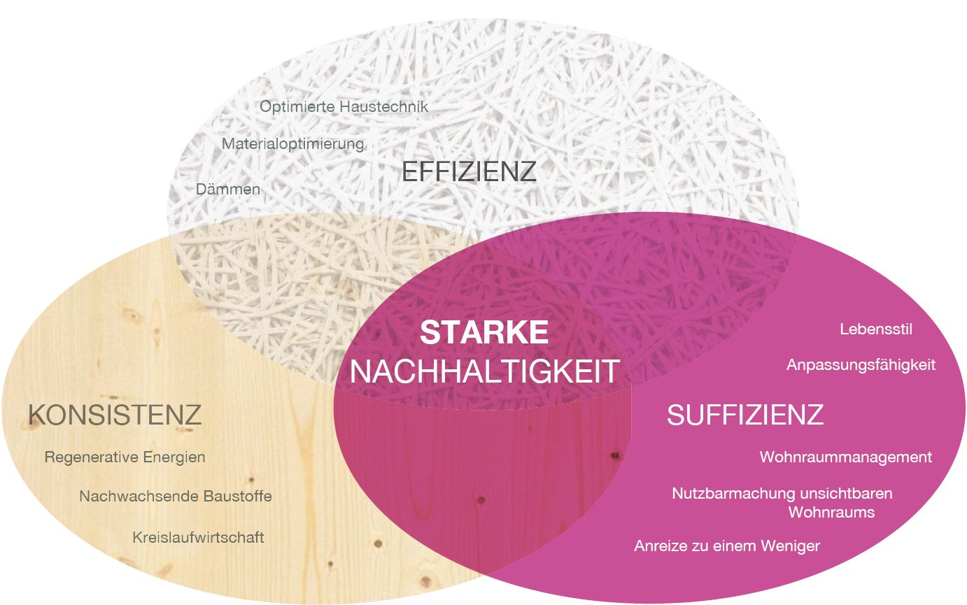 Bild 2 Starke Nachhaltigkeit entsteht nur durch das Einbeziehen aller drei Nachhaltigkeitsstrategien