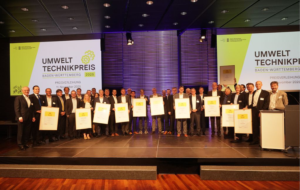 Bild 2 Der Umwelttechnikpreis Baden-Württemberg wurde am 11. November 2025 in der Schwabenlandhalle in Fellbach zum neunten Mal verliehen. (Foto: bmf Armin Burkhardt)