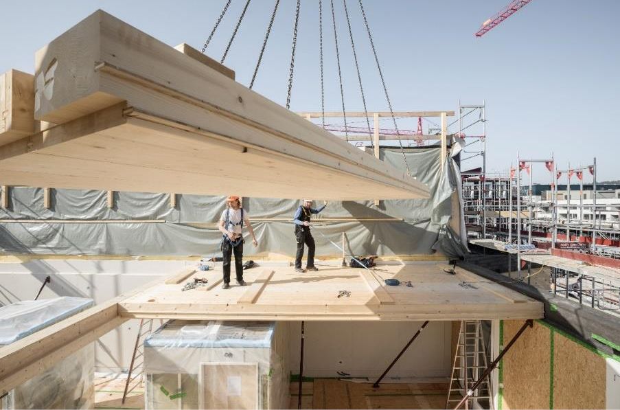 Bild 5 Neustadt aus Holz sue&til in Winterthur – Planen und Bauen mit nachwachsendem Baumaterial Quelle: weberbrunner architekten/soppelsa architekten, Fotograf Beat Bühler