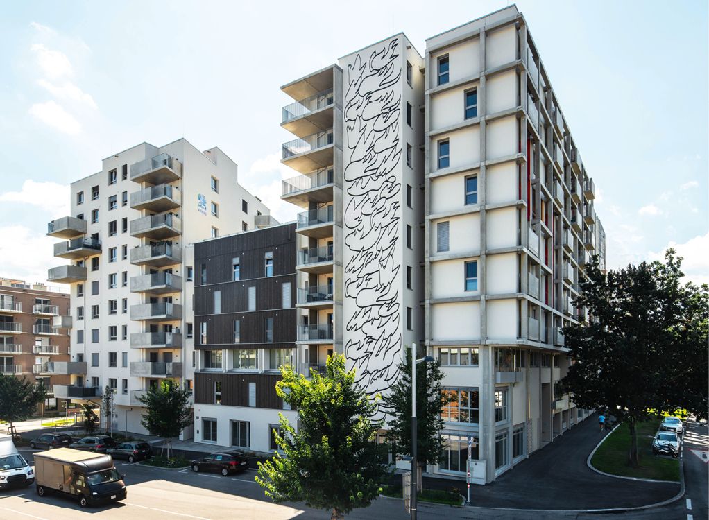 Bild 1 Das Wiener Projekt Stadtregal bündelt verschiedene Wohn- und Arbeitsformen, Quelle: ©AnnABlaU  Bild 1 Das Wiener Projekt Stadtregal bündelt verschiedene Wohn- und Arbeitsformen.