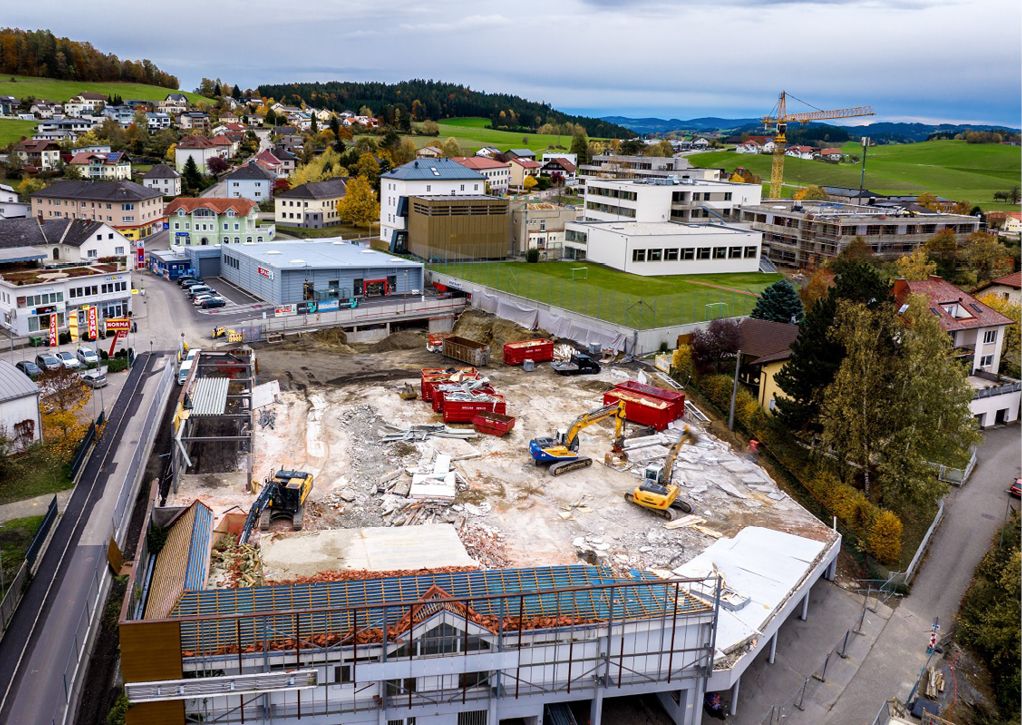 Bild 2 Der neue Einkaufsmarkt wird nach dem Rückbau an derselben Stelle wieder errichtet