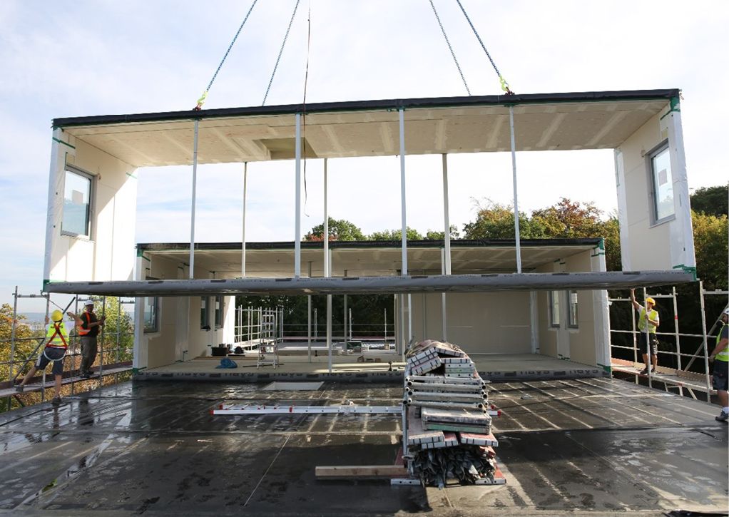 Bild 3 Flexibilität und Nachhaltigkeit zeichnen den Modulbau aus – die Gebäude werden in kurzer Zeit realisiert, auch ein Rückbau ist problemlos möglich