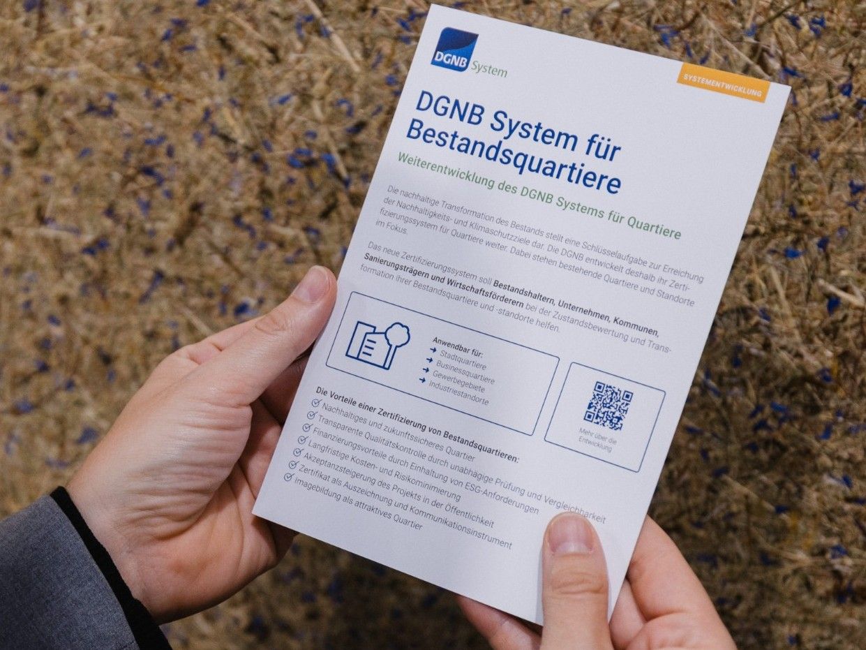 DGNB System für Bestandsquartiere, Quelle: DGNB